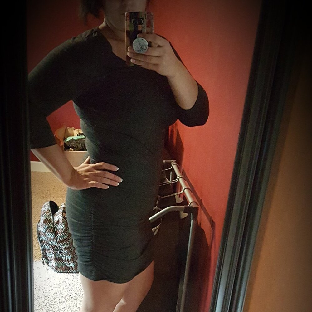 *SOLD* Grey Body Con Express Dress